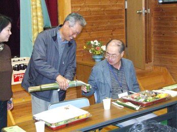 八坂の住民との交流会