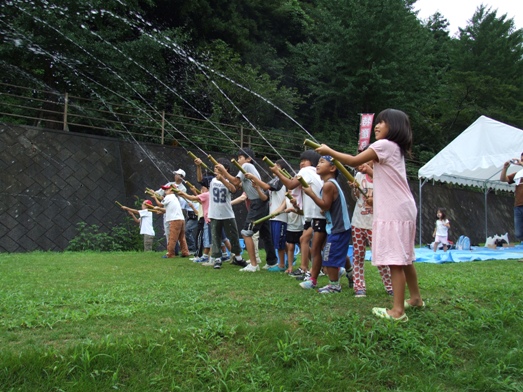 水鉄砲発射