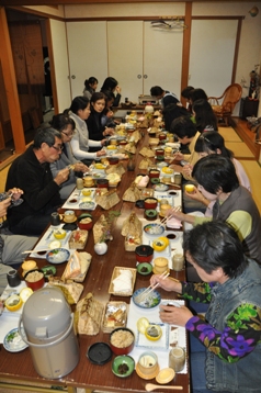 松茸料理の夕食