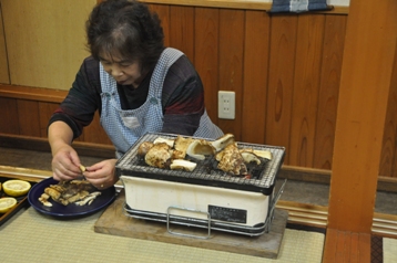 松茸の炭火焼き