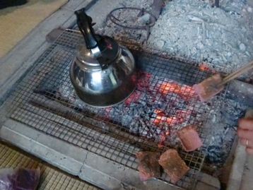 カキモチの差し入れ