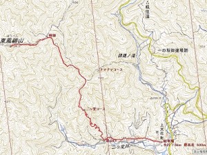 東鳳翩山地図