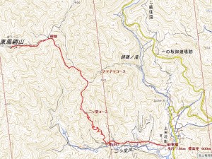 東鳳翩山地図
