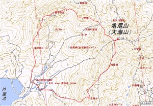 大海山登山図